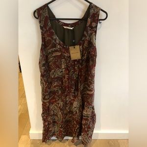 NEW WITH TAGS Massimo Dutti paisley/ bohemian summer dress. Women size 12.